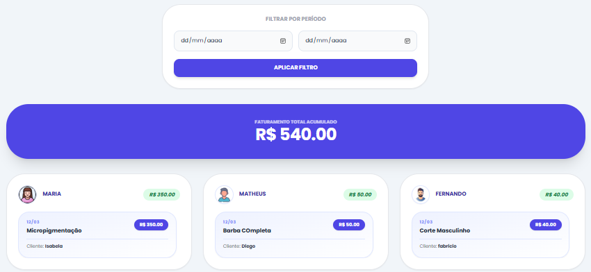 Tela do sistema